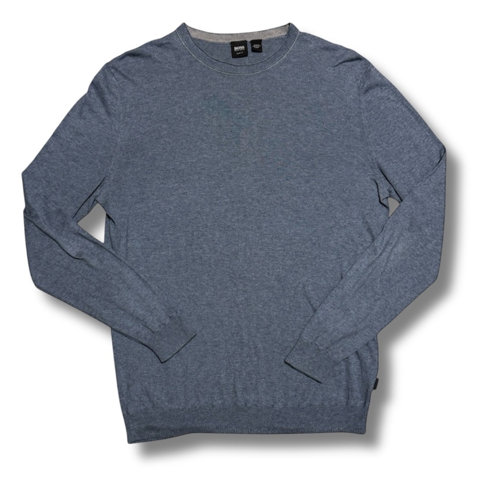 Hugo Boss Blue Crewneck Sweater